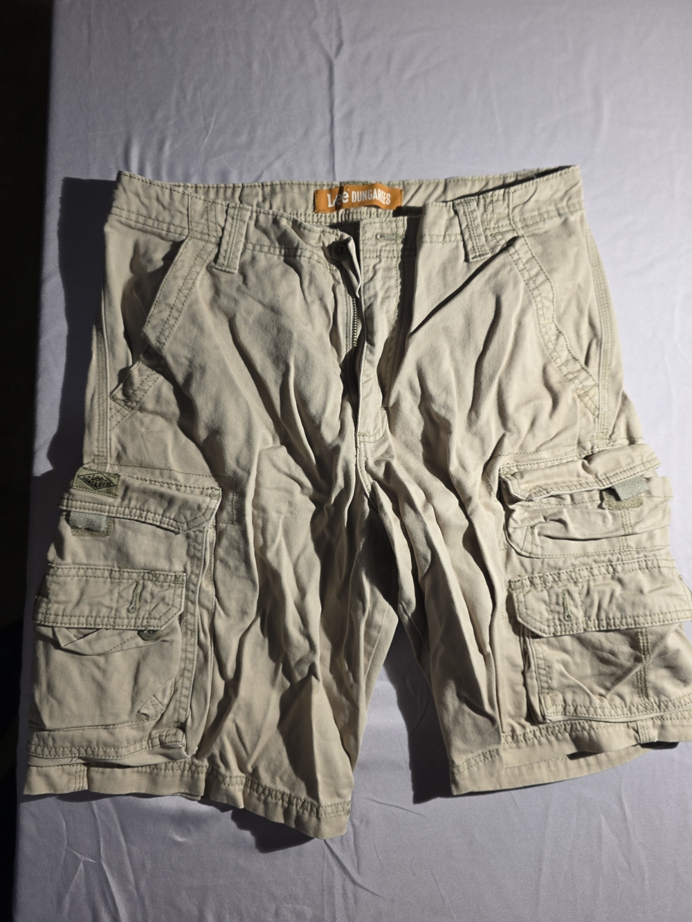 Lee Dungarees Men’s Beige Cargo Shorts